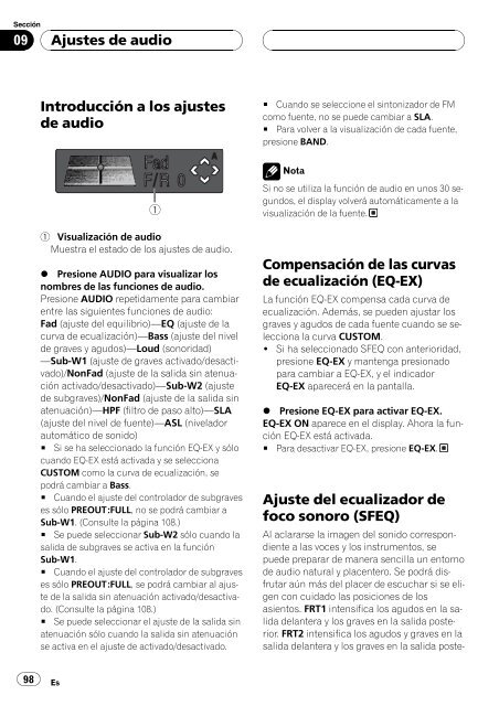Pioneer DEH-P7500MP - User manual - anglais, espagnol