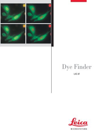 Leica Dye Finder - Department of Cell Biology and Molecular Genetics
