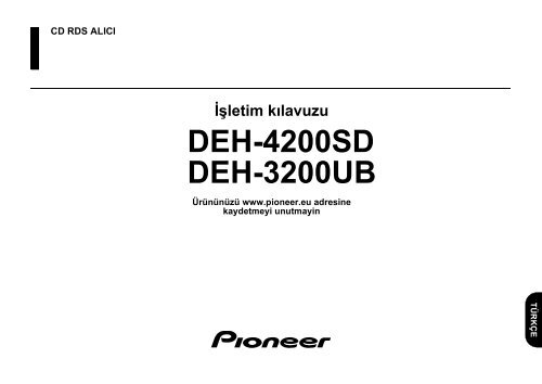 Pioneer DEH-3200UB - User manual - turc