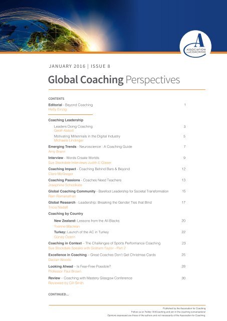 Global Coaching Perspectives