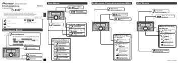 Pioneer FH-P80BT - Quickstart manual - allemand