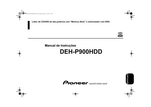 Pioneer DEH-P900HDD - User manual - portugais