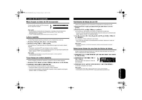 Pioneer DEH-P900HDD - User manual - portugais