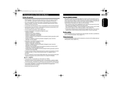 Pioneer DEH-P900HDD - User manual - portugais