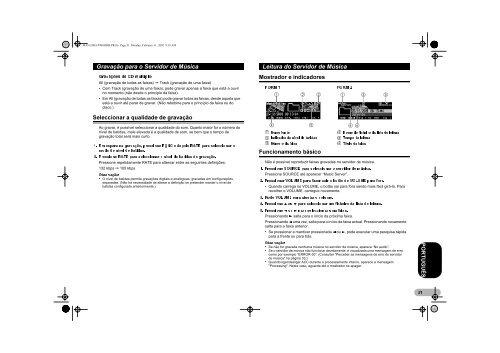 Pioneer DEH-P900HDD - User manual - portugais