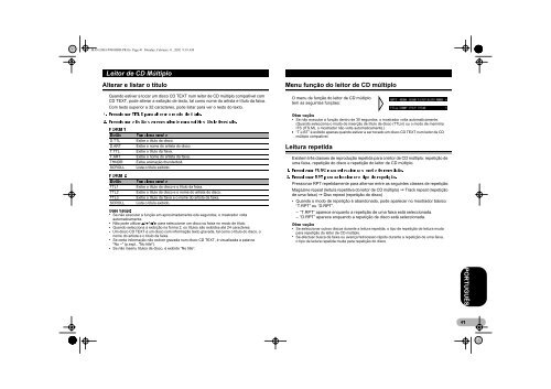 Pioneer DEH-P900HDD - User manual - portugais