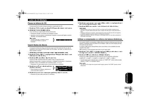 Pioneer DEH-P900HDD - User manual - portugais