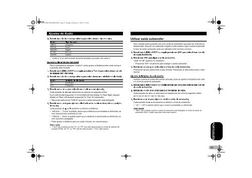 Pioneer DEH-P900HDD - User manual - portugais