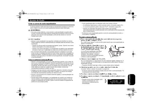 Pioneer DEH-P900HDD - User manual - portugais