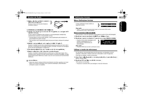 Pioneer DEH-P900HDD - User manual - portugais