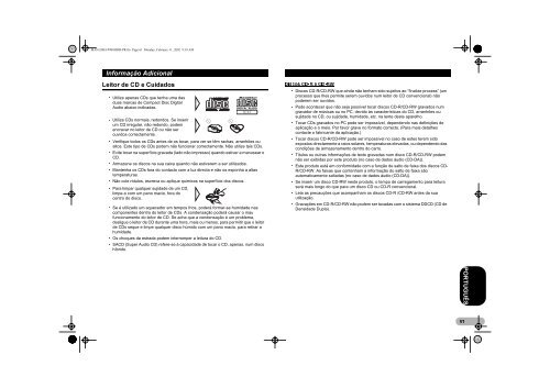 Pioneer DEH-P900HDD - User manual - portugais