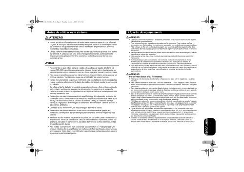 Pioneer GM-D8400M - User manual - portugais