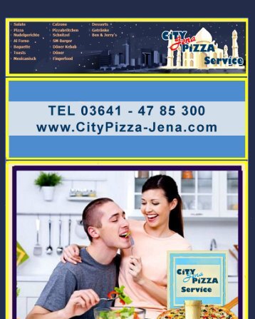 Speisekarte City Jena Pizza Service 