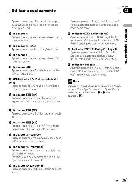 Pioneer DVH-P4100UB - User manual - portugais