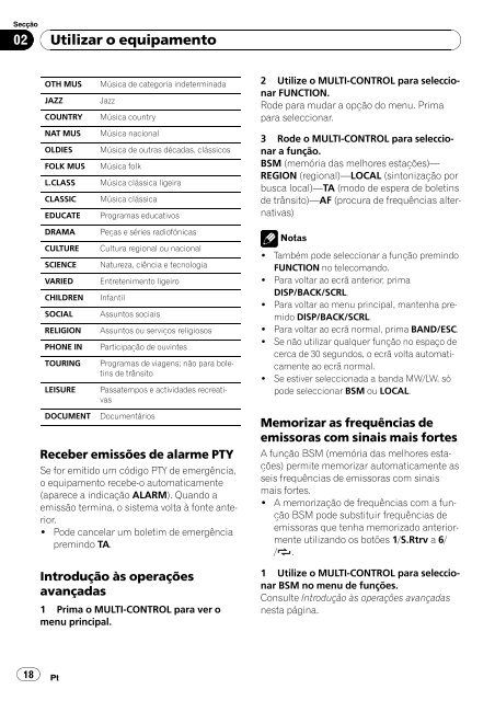 Pioneer DVH-P4100UB - User manual - portugais