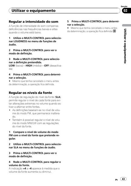 Pioneer DVH-P4100UB - User manual - portugais