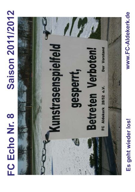 FC Echo Seite 6 - FC Aldekerk 28/52 eV