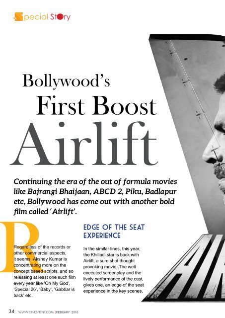 Cinesprint Magazine February 2016