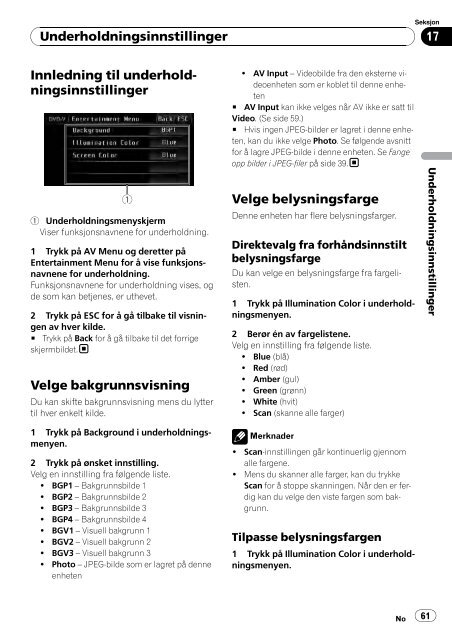 Pioneer AVH-P3100DVD - User manual - norv&eacute;gien