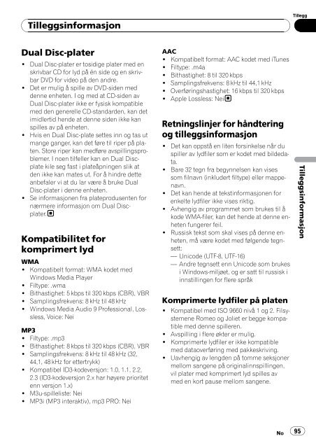 Pioneer AVH-P3100DVD - User manual - norv&eacute;gien