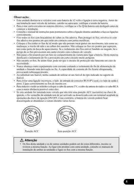 Pioneer GEX-P7000TVP - User manual - portugais