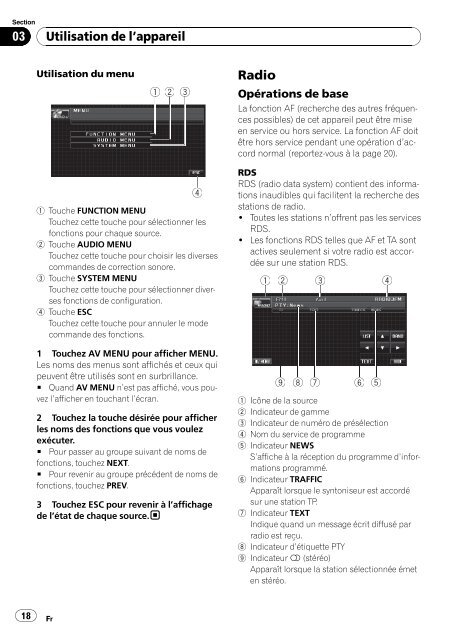 Pioneer AVH-P4000DVD - User manual - fran&ccedil;ais, italien