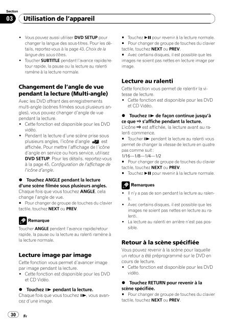 Pioneer AVH-P4000DVD - User manual - fran&ccedil;ais, italien