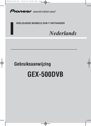 Pioneer GEX-500DVB - User manual - nÃ©erlandais