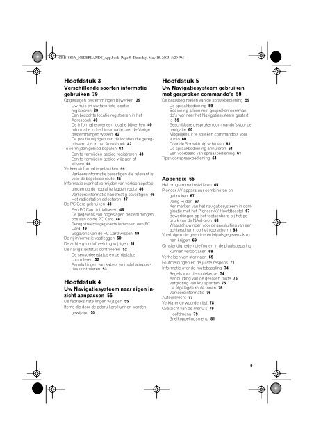 Pioneer AVIC600T - User manual - n&eacute;erlandais