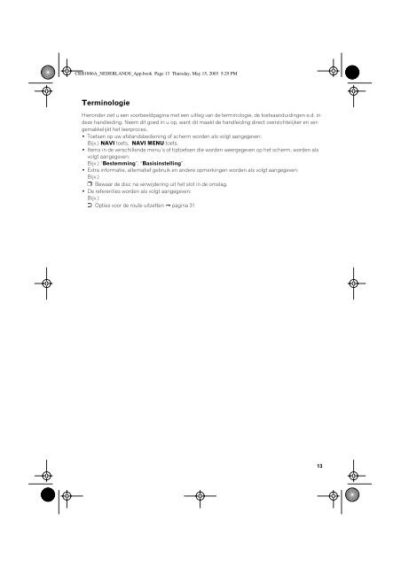 Pioneer AVIC600T - User manual - n&eacute;erlandais