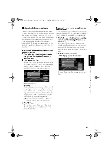 Pioneer AVIC600T - User manual - n&eacute;erlandais