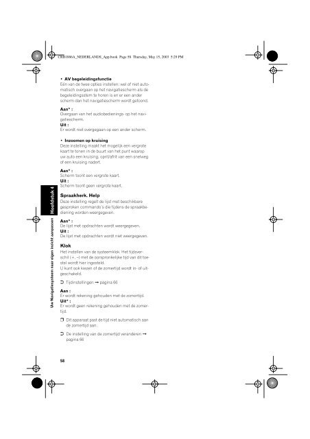 Pioneer AVIC600T - User manual - n&eacute;erlandais