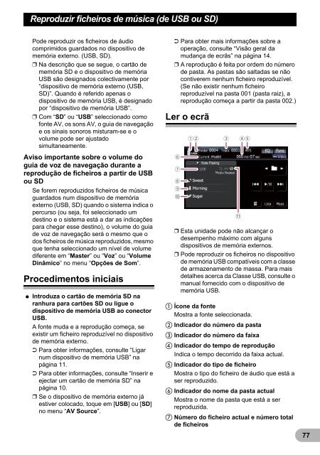 Pioneer AVIC-F910BT - User manual - portugais