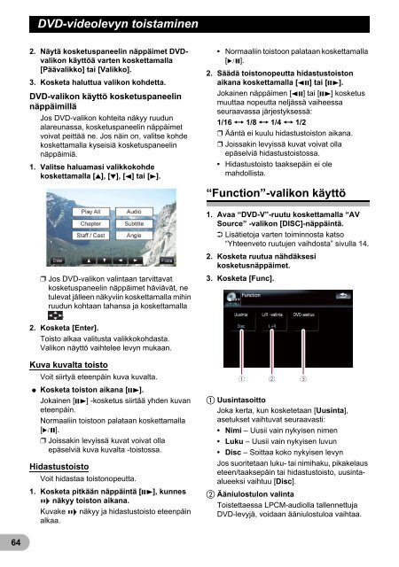 Pioneer AVIC-F910BT - User manual - finnois