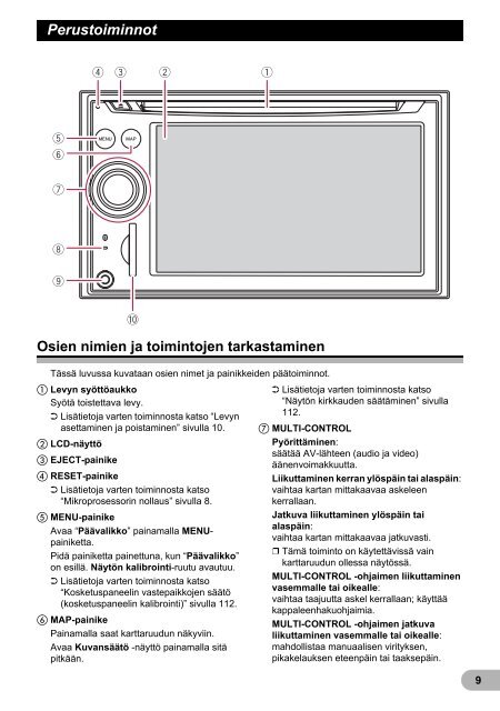 Pioneer AVIC-F910BT - User manual - finnois