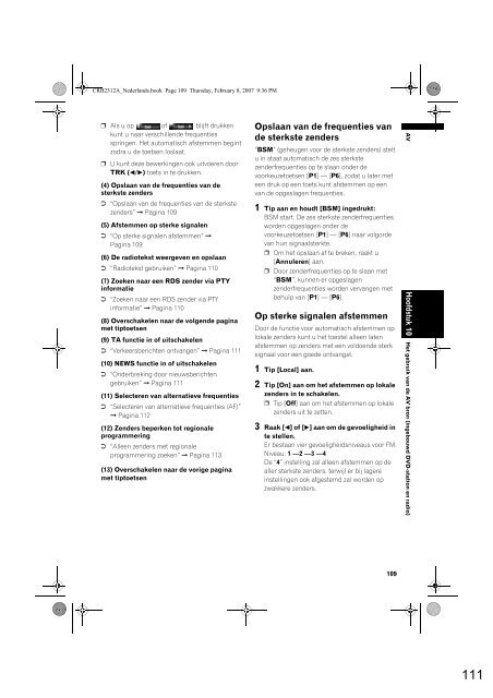 Pioneer AVIC-HD3 (RU) - Software manual - n&eacute;erlandais