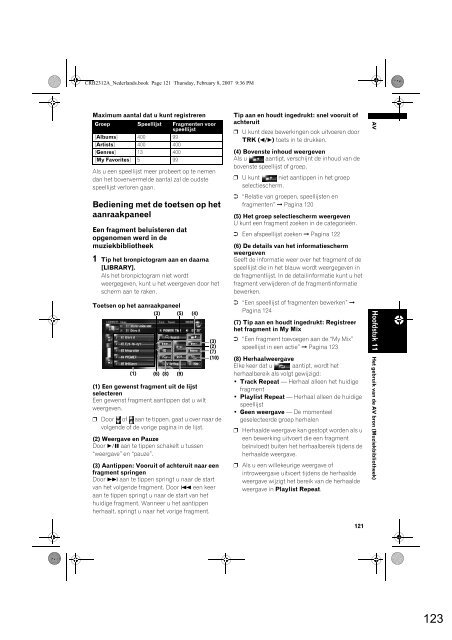 Pioneer AVIC-HD3 (RU) - Software manual - n&eacute;erlandais