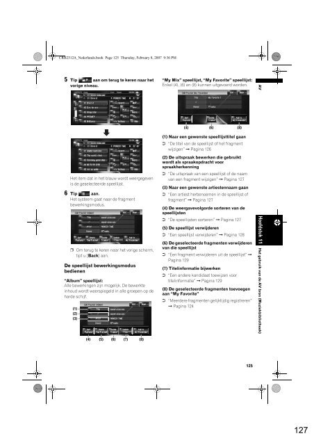 Pioneer AVIC-HD3 (RU) - Software manual - n&eacute;erlandais