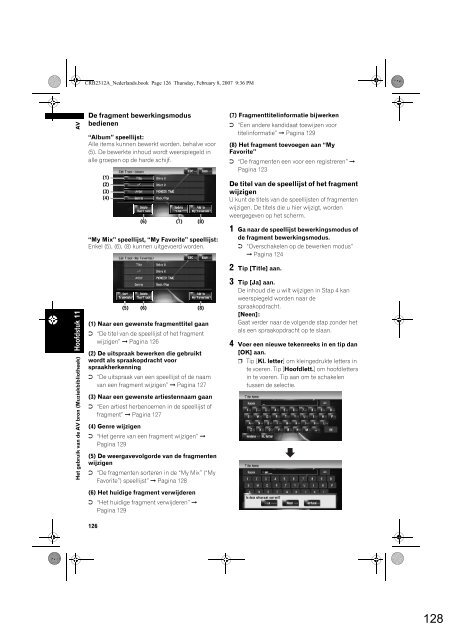 Pioneer AVIC-HD3 (RU) - Software manual - n&eacute;erlandais