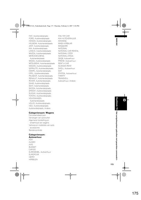 Pioneer AVIC-HD3 (RU) - Software manual - n&eacute;erlandais