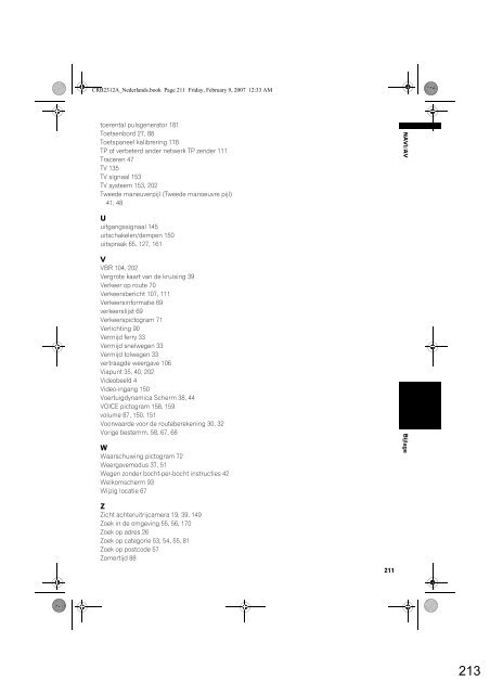 Pioneer AVIC-HD3 (RU) - Software manual - n&eacute;erlandais