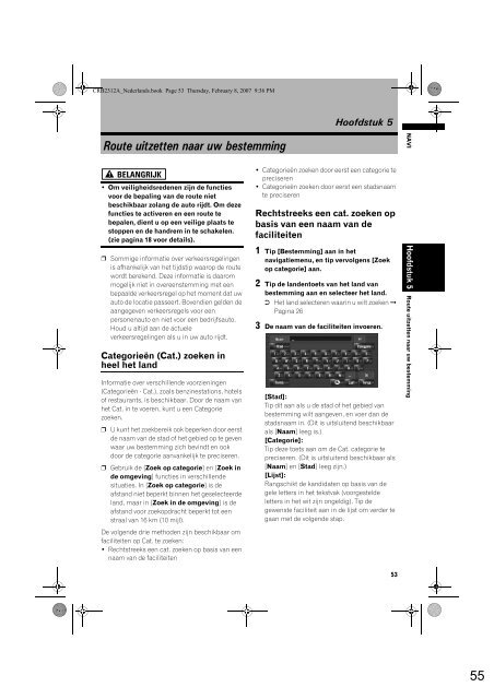 Pioneer AVIC-HD3 (RU) - Software manual - n&eacute;erlandais