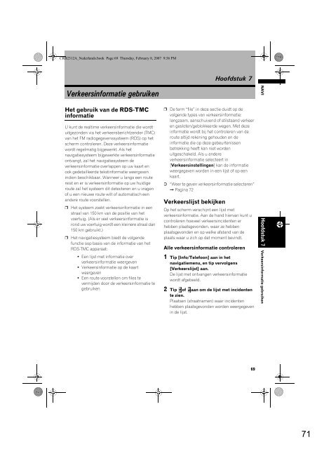 Pioneer AVIC-HD3 (RU) - Software manual - n&eacute;erlandais