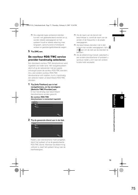 Pioneer AVIC-HD3 (RU) - Software manual - n&eacute;erlandais