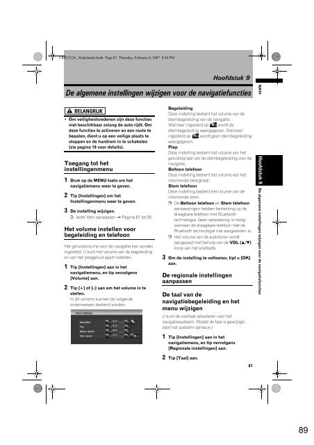 Pioneer AVIC-HD3 (RU) - Software manual - n&eacute;erlandais