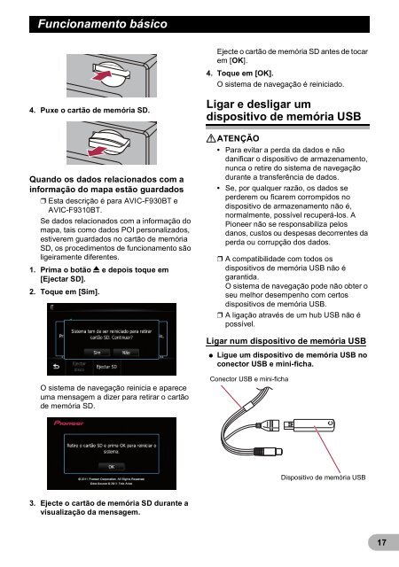 Pioneer AVIC-F9310BT - User manual - portugais