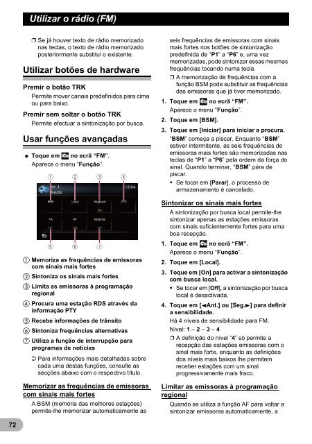 Pioneer AVIC-F9310BT - User manual - portugais