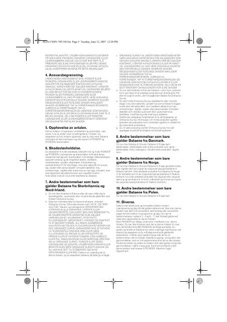 Pioneer CNDV-70T - User manual - norv&eacute;gien