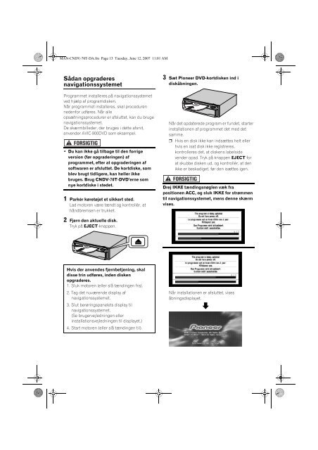 Pioneer CNDV-70T - User manual - danois