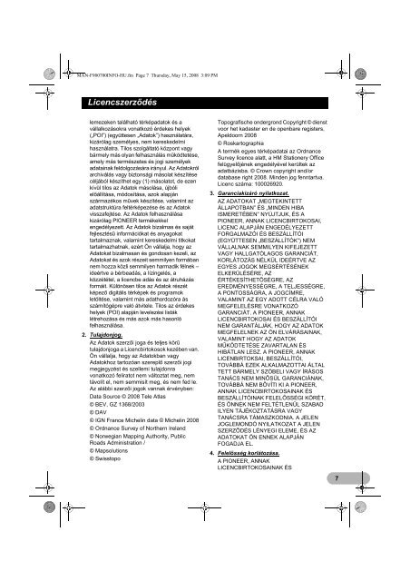 Pioneer AVIC-F900BT - User manual - hongrois